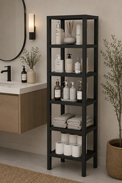 KaiHome 6 Bölmeli Çok Amaçlı Banyo Düzenleyici Saksılık Kitaplık Organizer Raf