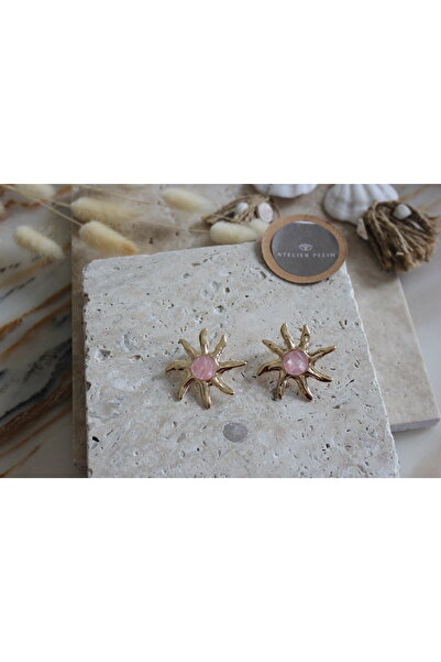 Atelier Pelin Sun Model Earrings / Pink