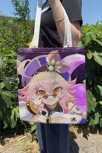 ZipZap Dori Genshin Impact V2 Double Sided Canvas Print Tote Bag Anime Bag