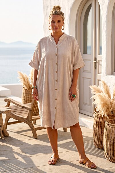 Chiccy Dresses - Beige - Regular
