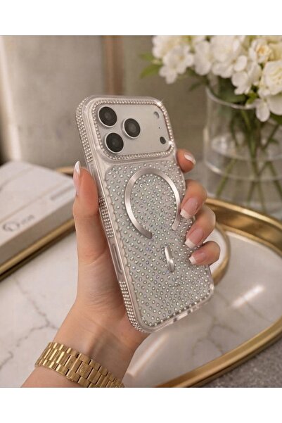 KILIF HOUSE Iphone 16 Pro Max Uyumlu Full Parlak Premium Zirkon Taşlı Glitty ...