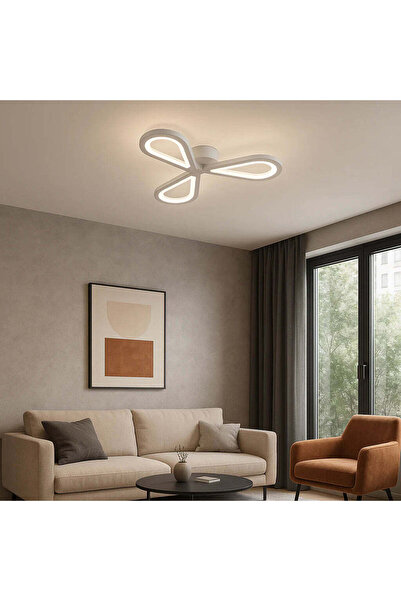 OEM Candelabru LED AURALIUS 18W, 3 petale, lumină neutră 4000K, alb