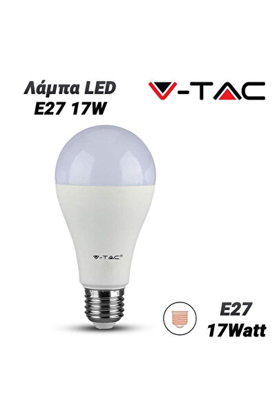 V-TAC Λάμπα LED 17W για ντουί E27 Λευκή