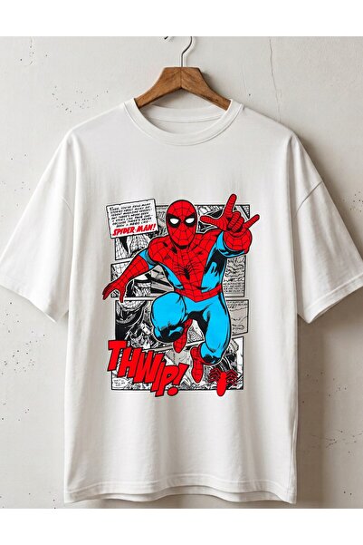 SVART WEAR Μπλουζάκι με στάμπα Spider-Man, Unisex, Oversize, 100% βαμβακερό