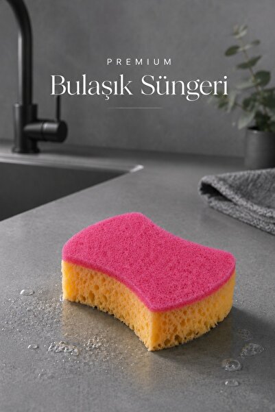 Ezupack Sisal Keçe Premium Lifli Bulaşık Süngeri – Özel Dokulu, Dayanıklı Gen...