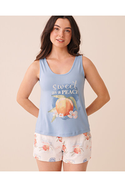La Vie en Rose Peach Print Super Soft Cami