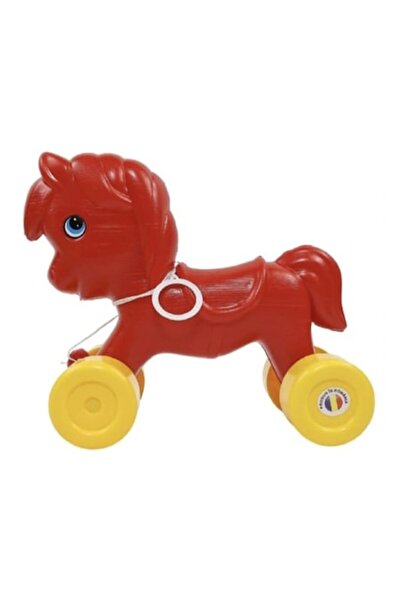 MASHASHOP Jucărie de tras pentru copii, Cal, maro, 24 cm