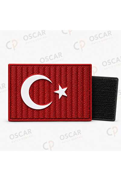 OSCAR WILDE KARE TÜRK BAYRAĞI BASKILI CIRTLI ARMA