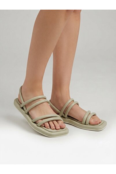 Rüya Shoes صندل نسائي مريح من الجلد الطبيعي - 2 سم