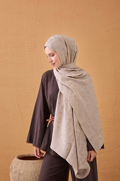 Silk Home Naia Cotton Shawl Elio Stone