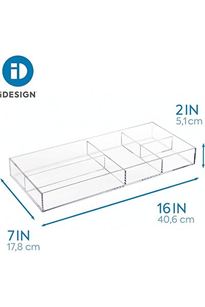 Interdesign منظم طلاء الأظافر ومستحضرات التجميل المعلق من iDesign، مجموعة كلا...
