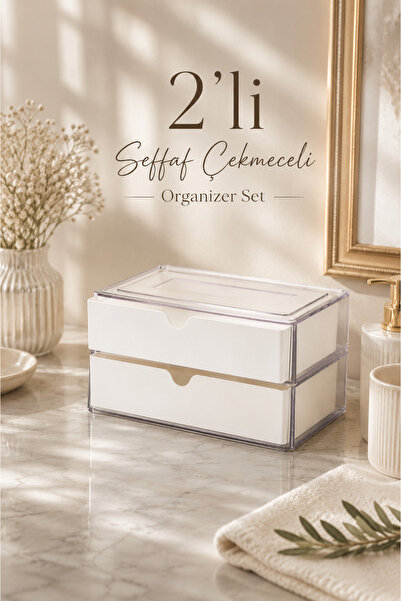 Store HGY Home 2'li Çok Amaçlı Çekmeceli Organizer Seti