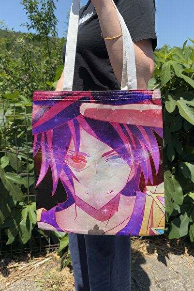 ZipZap No Game No Life V3 Summer Winter Double-Sided Canvas Print Tote Bag An...