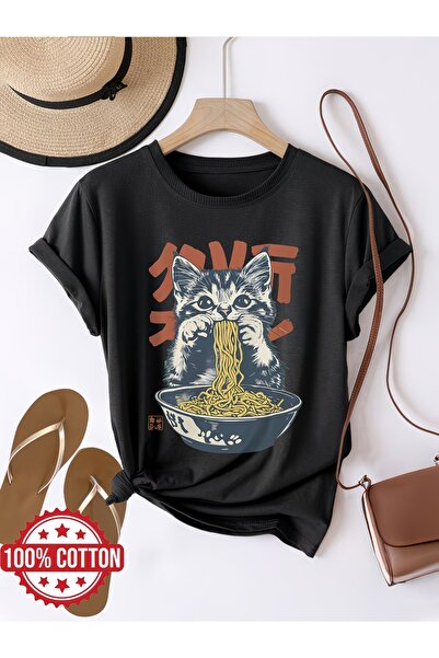 puolikuu Unisex Comfortable Fit Tshrit Printed Tshirt