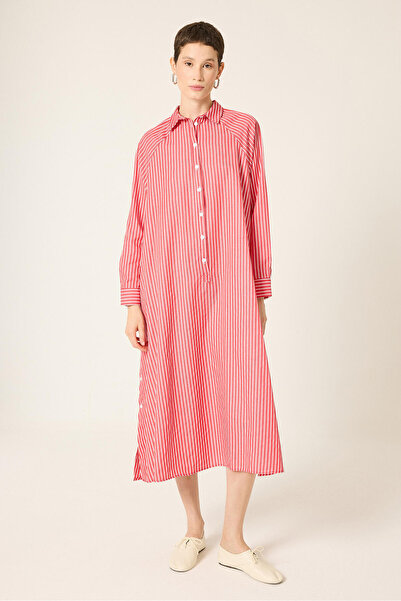 Touché Privé Striped poplin dress