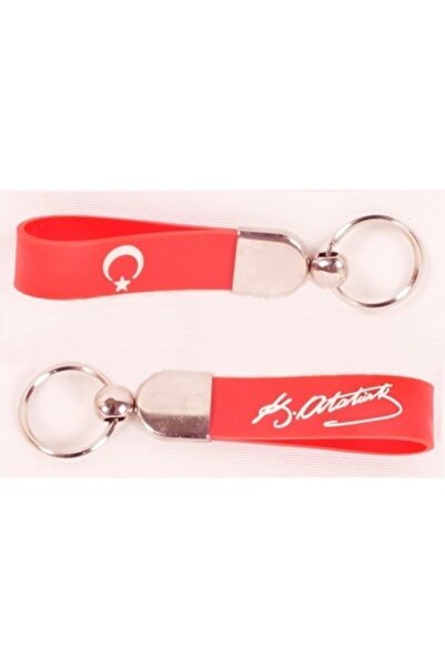 GARDENAUTO K.atatürk Red Silicone Keychain