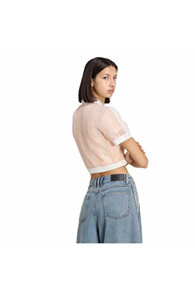 adidas Çok Renki Kadın Polo T-shirt CROPPED POLO KY8140