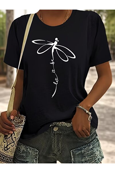 puolikuu Unisex Comfortable Fit Tshrit Printed Tshirt