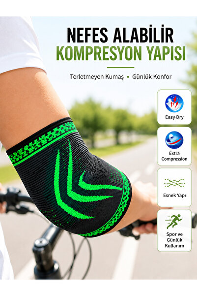 FTA TİCARET Sports Elbow Brace Elbow Protector Compression Breathable Flexibl...