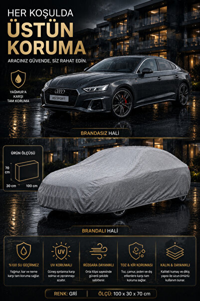PJ & Me Audi A5 Sportback Compatible Premium Car Cover Gray |   Full Body Wat...
