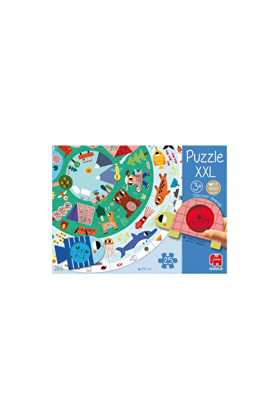 GOULA Puzzle rotund XXL Descoperă Animalele