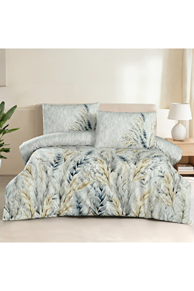 ALTINBAŞAK TEKSTİL Bosco Single 100% Cotton Ranforce Duvet Cover Set Gray 57 ...