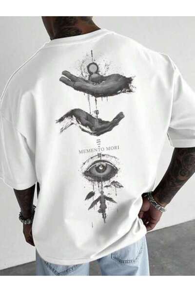 45 BPM Manfinity Roughcore Men's Fashionable Casual Commuter Eye & Letter Pri...