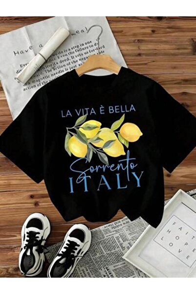 23ERVA Pattern Printed T-Shirt, Short Sleeve Round Neck Casual Top, Spring An...
