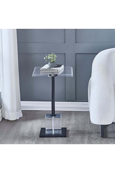 Roots Furniture Gayna Brushed Black End Table