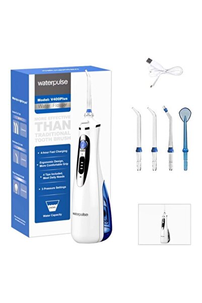 waterpulse Portable Dental Water Flosser White/Blue