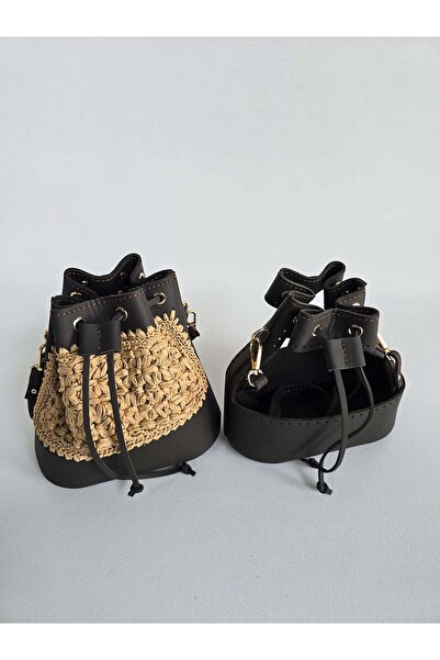 Desaryou Vlt Drawstring Shoulder Bag Kit - Brown