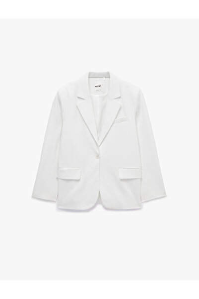 Koton Buttoned Long Sleeve Double Breasted Oversized Blazer Jacket