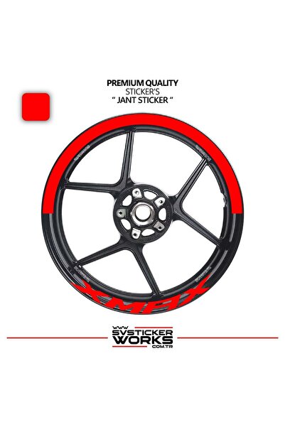 ARONA Yamaha Xmax Wheel Rim Strip – Half Rim Cover & Xmax Lettering Sticker Set