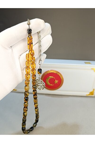 HALİL KOÇAK سبحة من حجر العنبر الناري متدرج الألوان