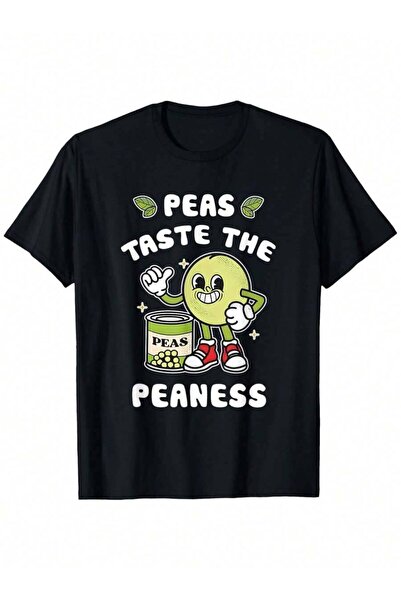 KYMC07 تي شيرت رجالي بتصميم مضحك 'Taste The Peaness' - تصميم غربي مميز على شك...