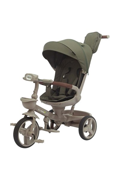 L-Sun Reversible tricycle SL07 cream green, with sleep position, rubber wheel...