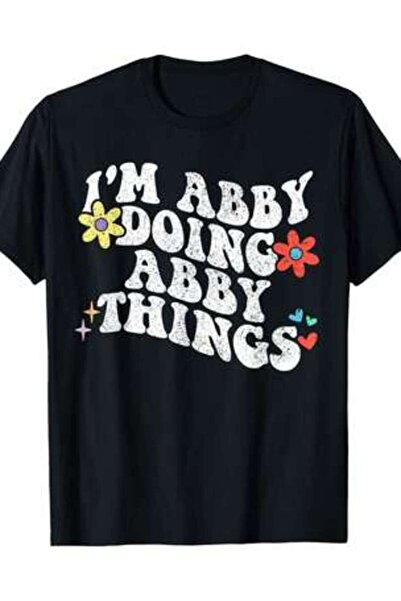 KYMC07 تي شيرت رجالي بتصميم ريترو جروفي Im Doing Abby Things Funny Mother's D...