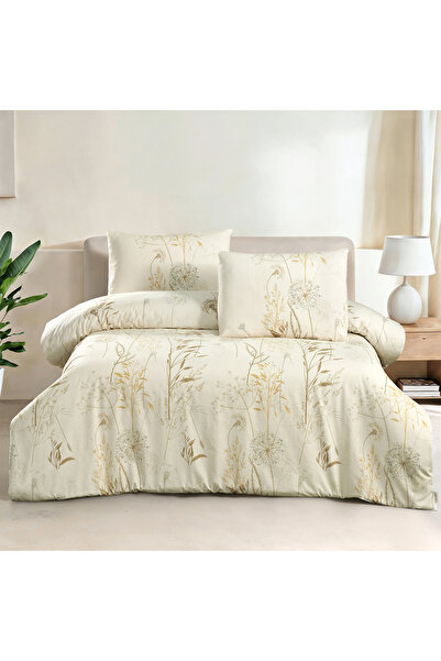 ALTINBAŞAK TEKSTİL Campo Single 100% Cotton Ranforce Duvet Cover Set Ecru 57 ...