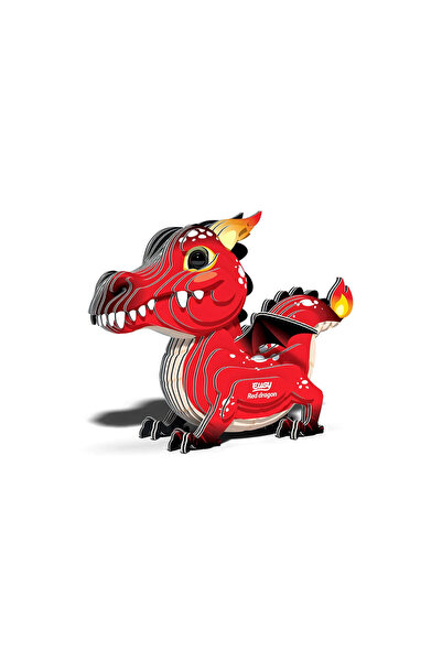 Eugy Puzzle 3D Dragon Roșu