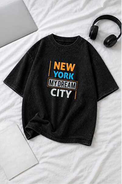 Prekarya design Unisex Oversize Vintage Washed Street Style Street Fashion Co...