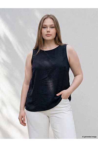 LC Waikiki Original Plus Size Modal Blend Blouse