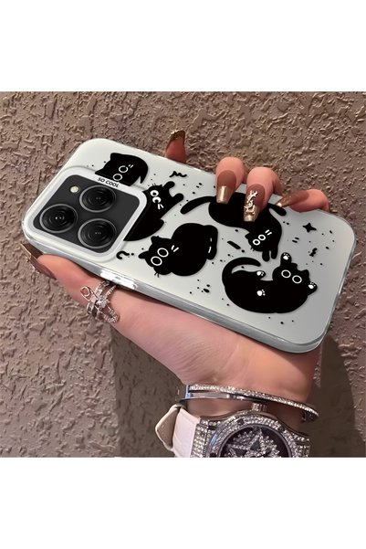 CHICASELUX Tecno Spark 20 Pro 4G/5G Compatible High-Quality Fun Black Cat Pri...