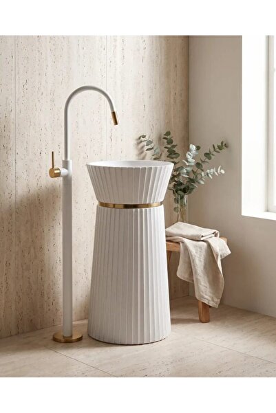 Pure Concept Glory Beyaz Monoblok Lavabo