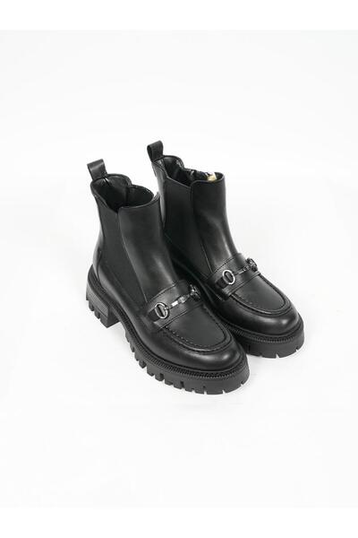 Pierre Cardin 55067 Kadın Tokalı Kalın Taban Bot