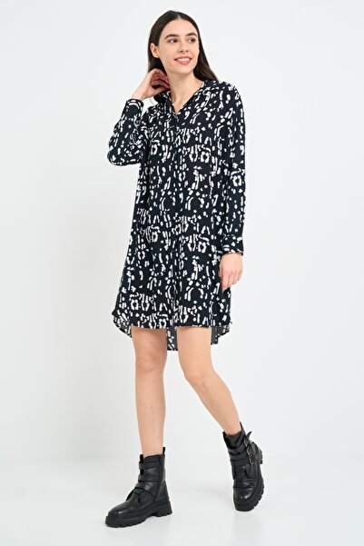 Kenvelo - Rochie dama tip camasa cu model