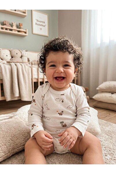 Tiffany Bear Brother Theme Long Sleeve Baby Bodysuit 13011