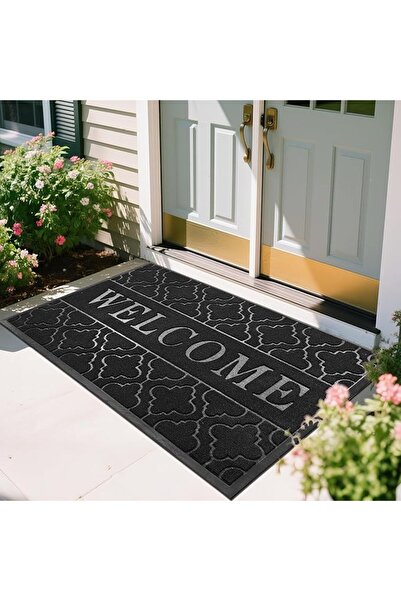 Yimobra Welcome Door Mat, Heavy Duty Sturdy Front Door Mat for Home Entrance,...
