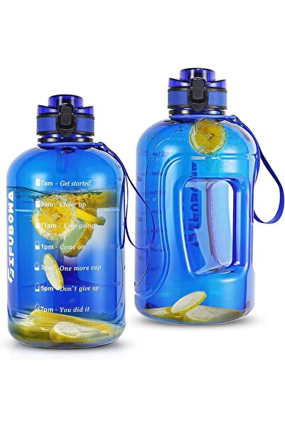 GIFUBOWA 3l Goal Large Water Bottle with Handle BPA Free Leakproof Motivation...