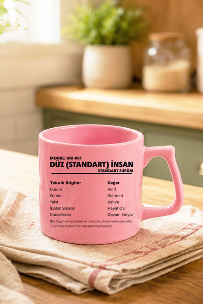 qoeuyl boutique Flat (Standard) Humanistic Design Fun Mug with D Handle as a ...