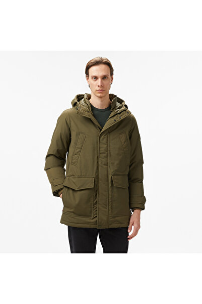 Tommy Hilfiger Rockie Down Parka Erkek Haki Parka